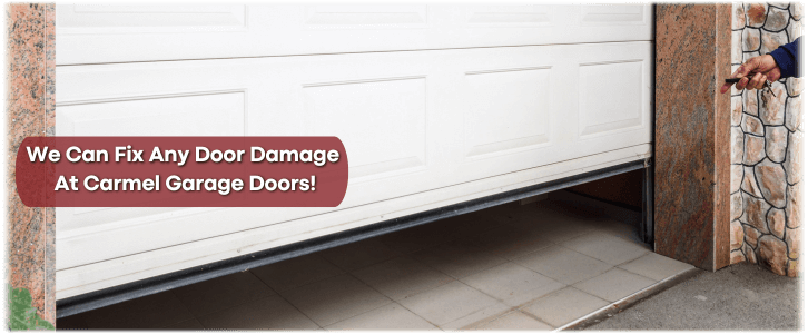 Garage Door Off Track In Carmel